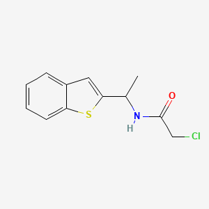 N-[1-(1-Benzothiophen-2-yl)ethyl]-2-chloroacetamide