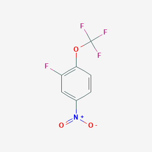 molecular formula C7H3F4NO3 B2714636 2-Fluoro-4-nitro-1-(trifluoromethoxy)benzene CAS No. 190902-95-5