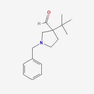 1-Benzyl-3-tert-butylpyrrolidine-3-carbaldehyde