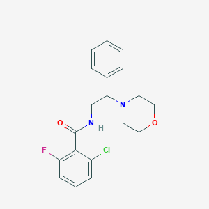 2-chloro-6-fluoro-N-(2-morpholino-2-(p-tolyl)ethyl)benzamide