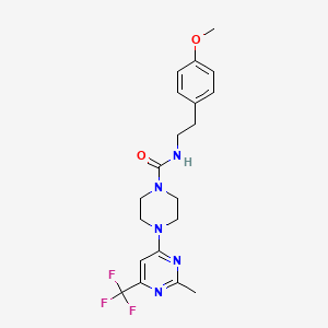 N-(4-methoxyphenethyl)-4-(2-methyl-6-(trifluoromethyl)pyrimidin-4-yl)piperazine-1-carboxamide