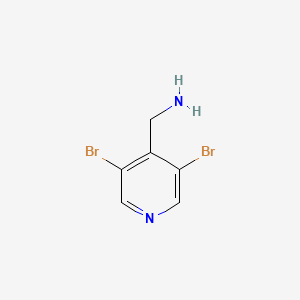 molecular formula C6H6Br2N2 B2714697 4-(Aminomethyl)-3,5-dibromopyridine CAS No. 1265895-10-0