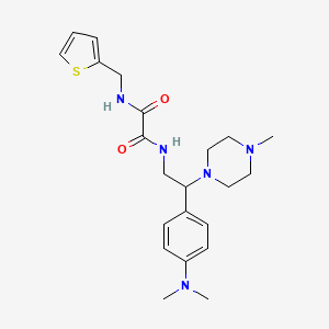 N1-(2-(4-(dimethylamino)phenyl)-2-(4-methylpiperazin-1-yl)ethyl)-N2-(thiophen-2-ylmethyl)oxalamide