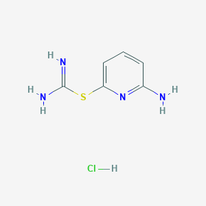 6-Aminopyridin-2-yl carbamimidothioate hydrochloride