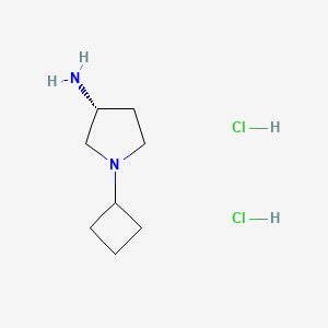 molecular formula C8H18Cl2N2 B2714716 (R)-1-Cyclobutylpyrrolidin-3-amine dihydrochloride CAS No. 1286208-69-2