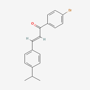 molecular formula C18H17BrO B2714724 (2E)-1-(4-溴苯基)-3-(4-(丙酮-2-基)苯基)丙-2-烯-1-酮 CAS No. 196081-81-9
