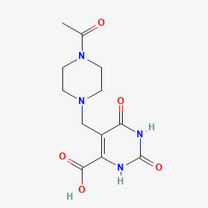 5-((4-Acetylpiperazin-1-yl)methyl)-2,6-dioxo-1,2,3,6-tetrahydropyrimidine-4-carboxylic acid