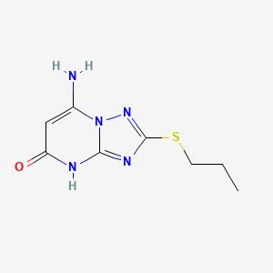 7-Amino-2-(propylthio)-[1,2,4]triazolo[1,5-a]pyrimidin-5-ol