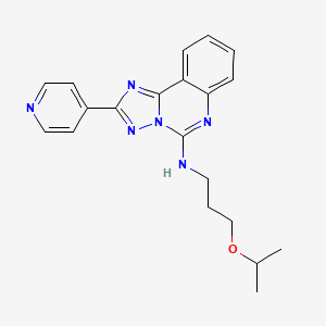 N-(3-propan-2-yloxypropyl)-2-pyridin-4-yl-[1,2,4]triazolo[1,5-c]quinazolin-5-amine
