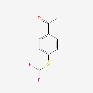 1-{4-[(Difluoromethyl)sulfanyl]phenyl}ethan-1-one