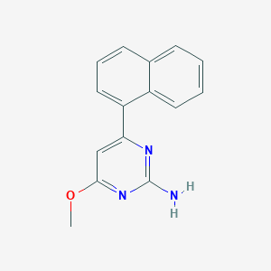 molecular formula C15H13N3O B271476 4-Methoxy-6-(1-naphthyl)-2-pyrimidinylamine 