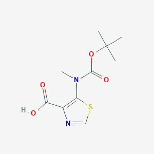 5-[Methyl-[(2-methylpropan-2-yl)oxycarbonyl]amino]-1,3-thiazole-4-carboxylic acid