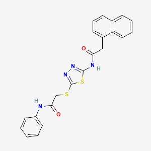 2-(naphthalen-1-yl)-N-(5-((2-oxo-2-(phenylamino)ethyl)thio)-1,3,4-thiadiazol-2-yl)acetamide