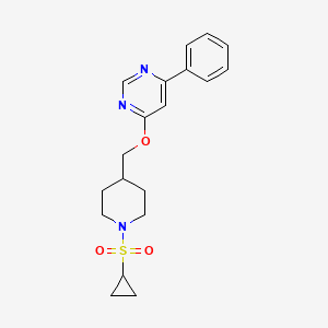 4-{[1-(Cyclopropanesulfonyl)piperidin-4-yl]methoxy}-6-phenylpyrimidine