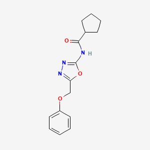 N-(5-(phenoxymethyl)-1,3,4-oxadiazol-2-yl)cyclopentanecarboxamide