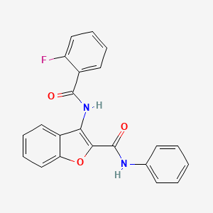 3-(2-fluorobenzamido)-N-phenylbenzofuran-2-carboxamide