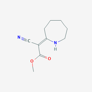 molecular formula C10H14N2O2 B2714781 methyl (2Z)-azepan-2-ylidene(cyano)acetate CAS No. 103041-39-0; 1071933-02-2