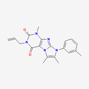 3-allyl-1,6,7-trimethyl-8-(m-tolyl)-1H-imidazo[2,1-f]purine-2,4(3H,8H)-dione