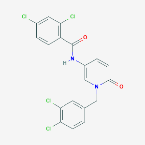 2,4-dichloro-N-[1-(3,4-dichlorobenzyl)-6-oxo-1,6-dihydro-3-pyridinyl]benzenecarboxamide
