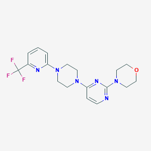 4-[4-[4-[6-(Trifluoromethyl)pyridin-2-yl]piperazin-1-yl]pyrimidin-2-yl]morpholine