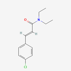 molecular formula C13H16ClNO B2714807 3-(4-chlorophenyl)-N,N-diethylprop-2-enamide CAS No. 123827-90-7