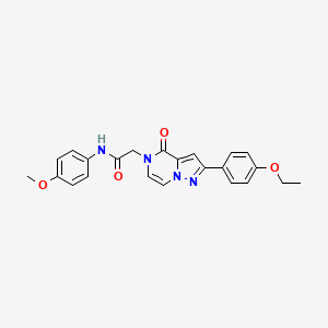 molecular formula C23H22N4O4 B2714811 2-[2-(4-ethoxyphenyl)-4-oxopyrazolo[1,5-a]pyrazin-5(4H)-yl]-N-(4-methoxyphenyl)acetamide CAS No. 941981-21-1