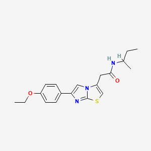 molecular formula C19H23N3O2S B2714824 N-(sec-butyl)-2-(6-(4-ethoxyphenyl)imidazo[2,1-b]thiazol-3-yl)acetamide CAS No. 897461-51-7