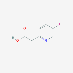 molecular formula C8H8FNO2 B2714840 (2S)-2-(5-Fluoropyridin-2-yl)propanoic acid CAS No. 2248209-18-7