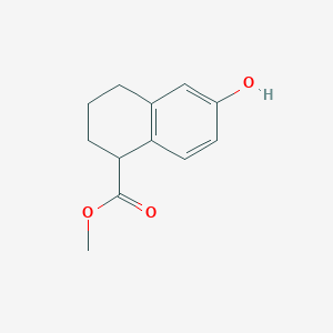 molecular formula C12H14O3 B2714843 Methyl 6-hydroxy-1,2,3,4-tetrahydronaphthalene-1-carboxylate CAS No. 105207-30-5