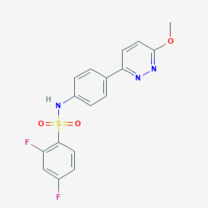 2,4-difluoro-N-(4-(6-methoxypyridazin-3-yl)phenyl)benzenesulfonamide