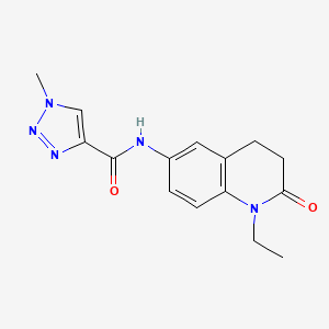 N-(1-ethyl-2-oxo-1,2,3,4-tetrahydroquinolin-6-yl)-1-methyl-1H-1,2,3-triazole-4-carboxamide