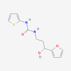 molecular formula C12H14N2O3S B2714860 1-(3-(呋喃-2-基)-3-羟基丙基)-3-(噻吩-2-基)脲 CAS No. 1421516-68-8