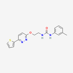 1-(2-((6-(Thiophen-2-yl)pyridazin-3-yl)oxy)ethyl)-3-(m-tolyl)urea