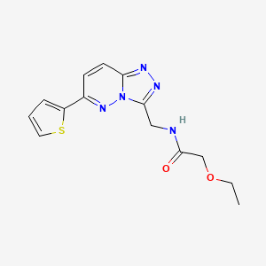 molecular formula C14H15N5O2S B2714883 2-乙氧基-N-((6-(噻吩-2-基)-[1,2,4]三唑并[4,3-b]吡啶-3-基)甲基)乙酰胺 CAS No. 1903384-74-6