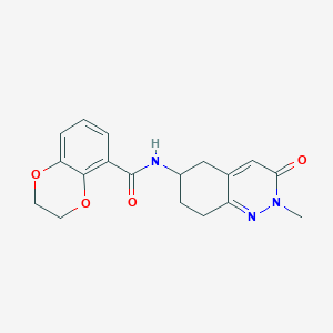 molecular formula C18H19N3O4 B2714895 N-(2-methyl-3-oxo-2,3,5,6,7,8-hexahydrocinnolin-6-yl)-2,3-dihydrobenzo[b][1,4]dioxine-5-carboxamide CAS No. 2034369-61-2