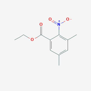 molecular formula C11H13NO4 B2714901 乙酸 3,5-二甲基-2-硝基苯酯 CAS No. 1803807-51-3