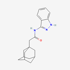 molecular formula C19H23N3O B2714922 2-(金刚烷-1-基)-N-(1H-吲哚-3-基)乙酰胺 CAS No. 1444155-57-0