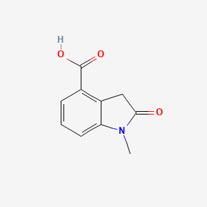 molecular formula C10H9NO3 B2714924 1-Methyl-2-oxo-3H-indole-4-carboxylic acid CAS No. 1522476-42-1