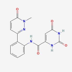N-(2-(1-methyl-6-oxo-1,6-dihydropyridazin-3-yl)phenyl)-2,6-dioxo-1,2,3,6-tetrahydropyrimidine-4-carboxamide