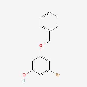 molecular formula C13H11BrO2 B2714934 3-(Benzyloxy)-5-bromophenol CAS No. 1823803-79-7