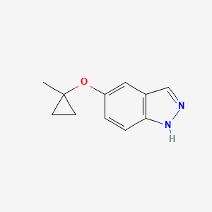 molecular formula C11H12N2O B2714942 5-(1-methylcyclopropoxy)-1H-indazole CAS No. 1626355-74-5