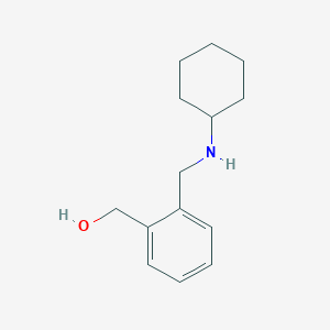 molecular formula C14H21NO B2714945 (2-Cyclohexylaminomethyl-phenyl)-methanol CAS No. 436099-68-2