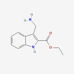 molecular formula C12H14N2O2 B2714959 Ethyl 3-(Aminomethyl)-1H-indole-2-carboxylate CAS No. 2106765-19-7