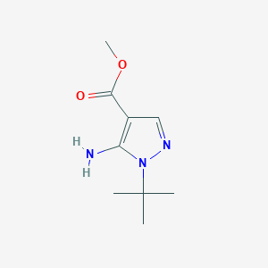 molecular formula C9H15N3O2 B2714968 methyl 5-amino-1-tert-butyl-1H-pyrazole-4-carboxylate CAS No. 1338365-80-2