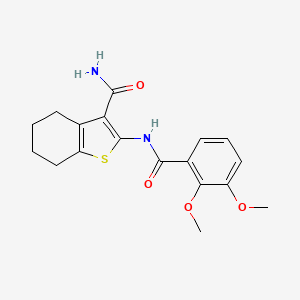 molecular formula C18H20N2O4S B2714969 2-(2,3-二甲氧基苯甲酰胺)-4,5,6,7-四氢苯并[b]噻吩-3-甲酸酰胺 CAS No. 895441-76-6