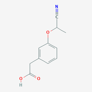 2-[3-(1-Cyanoethoxy)phenyl]acetic acid