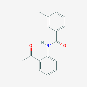 molecular formula C16H15NO2 B271499 N-(2-acetylphenyl)-3-methylbenzamide 