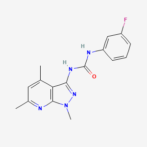 N-(3-fluorophenyl)-N'-(1,4,6-trimethyl-1H-pyrazolo[3,4-b]pyridin-3-yl)urea