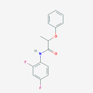 molecular formula C15H13F2NO2 B271501 N-(2,4-difluorophenyl)-2-phenoxypropanamide 