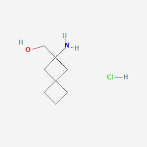 (2-Aminospiro[3.3]heptan-2-yl)methanol;hydrochloride